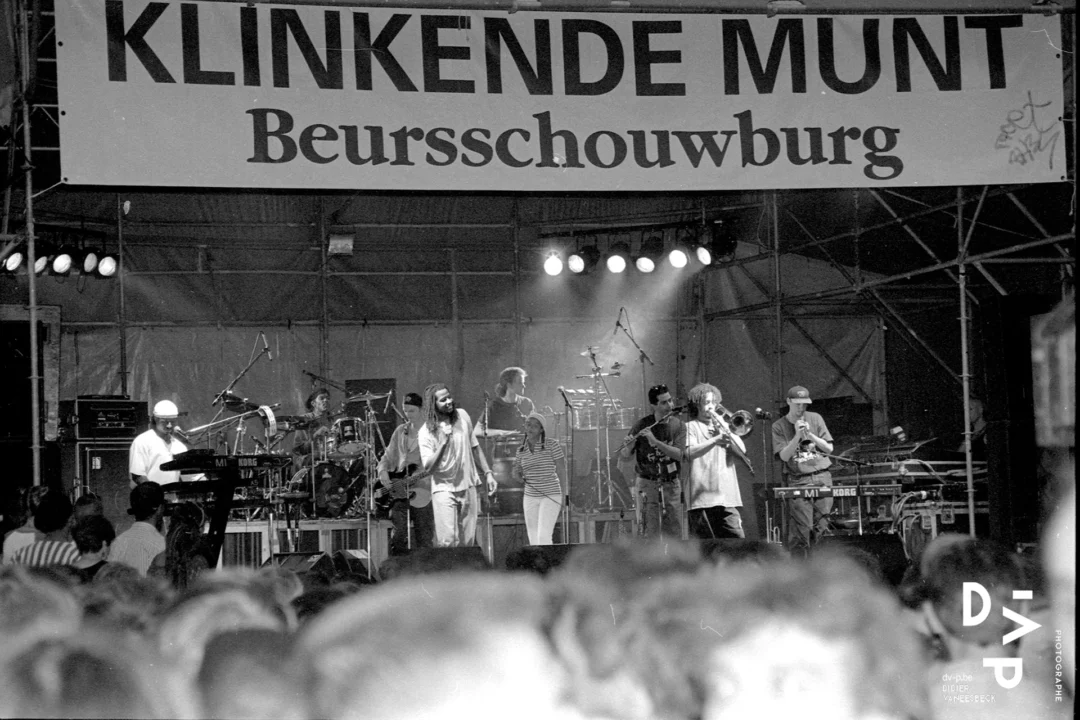 Brooklyn Funk Essentials Bruxelles 1995 concert Klinkende Munt noir et blanc